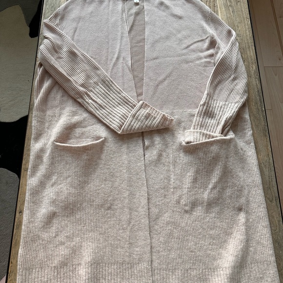 LULULEMON Long cardigan cashmere  rose pale - Picture 5 of 11